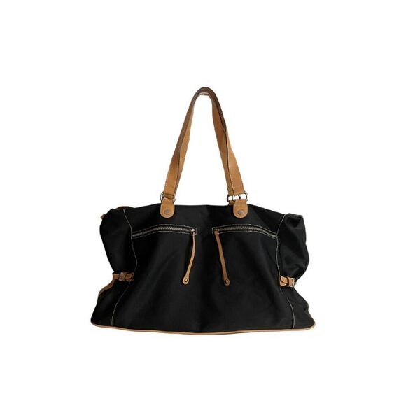 Maxx New York Large Black Nylon Weekender Tote - Picture 8 of 16